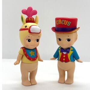 2 New Kewpie/Angel Mini Collectible Figures, Circus Ringmaster & Horse, READ